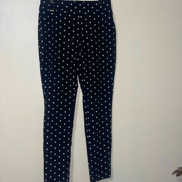 The Limited Pull on Black and White Polk-A-Dot Dotted Office Wear Slacks - Picture 1 of 5